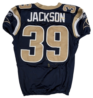 2011 Steven Jackson St. Louis Rams Game Used Home Jersey (10/2/11) (PSA/DNA) and MEARS